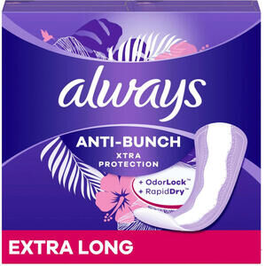 Always Anti-Bunch Xtra Daily Protection Liners Xtra Long 3 PACKS (29 Liners EA)